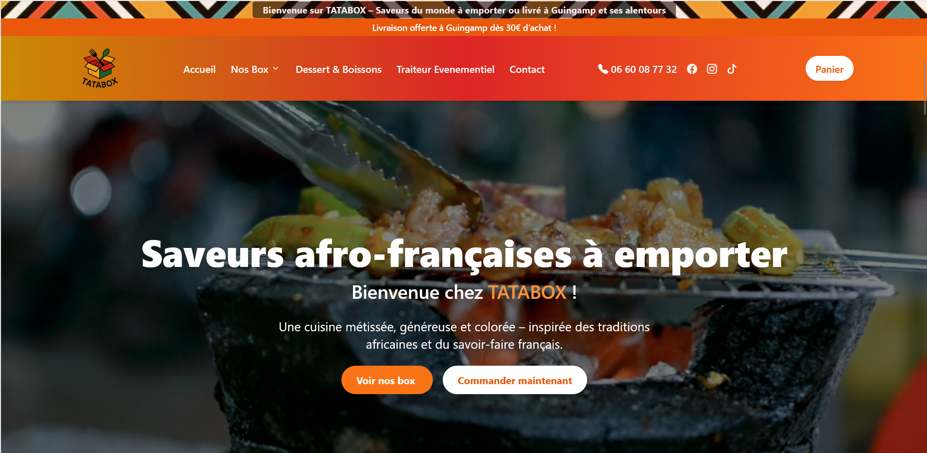 Site Tatabox – vente de box afro-françaises